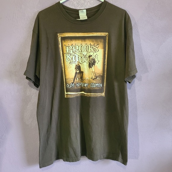 Other - Men's Brooks & Dunn Play Something Country Concert Tour Cotton T-shirt Tee L